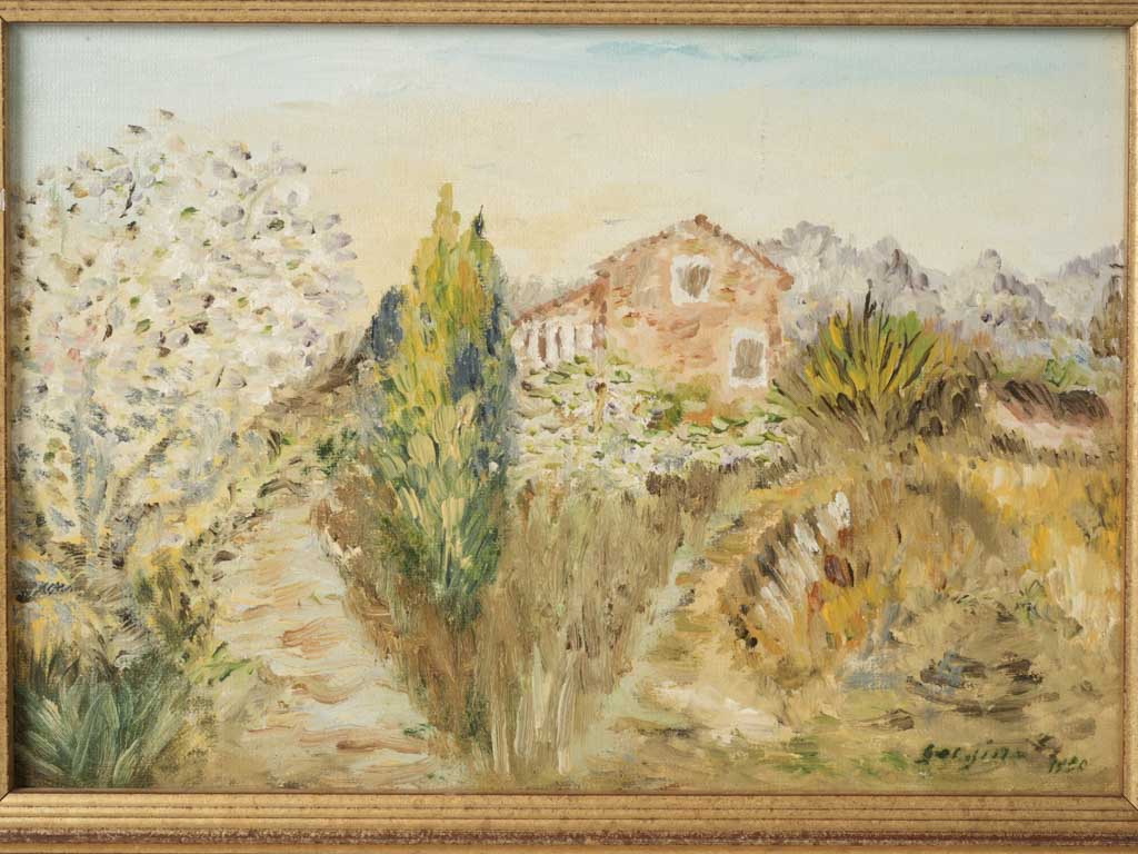 Quaint Provencal acrylic on canvas