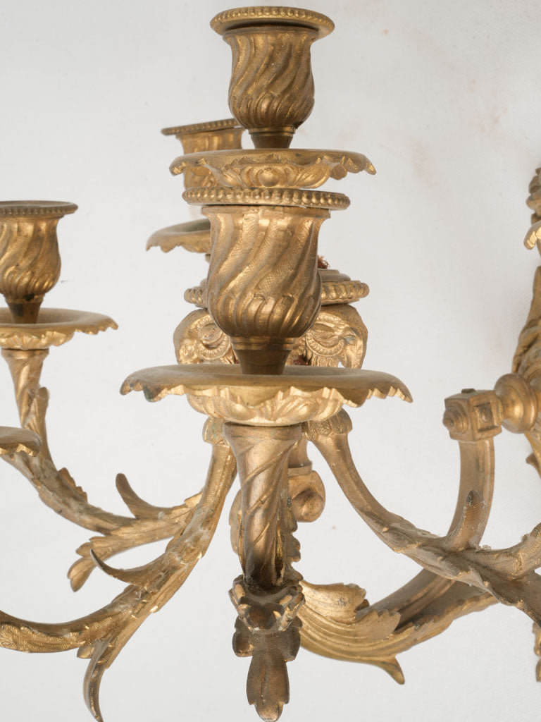 Lavish rococo-style lighting pieces