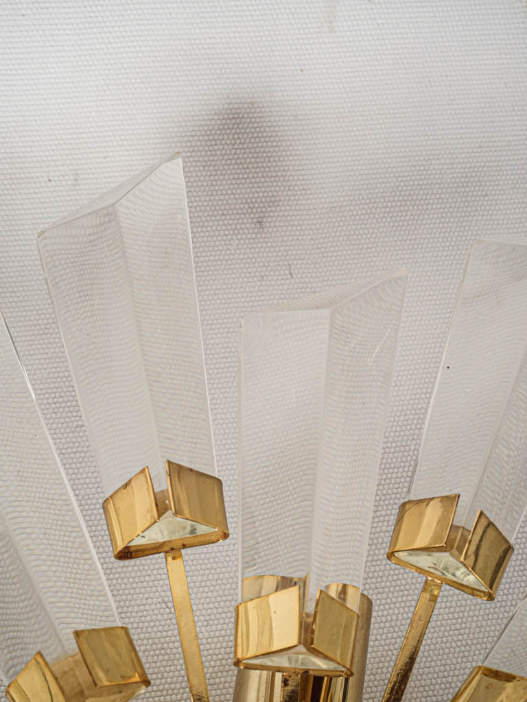 Luxurious prism ray light sconces