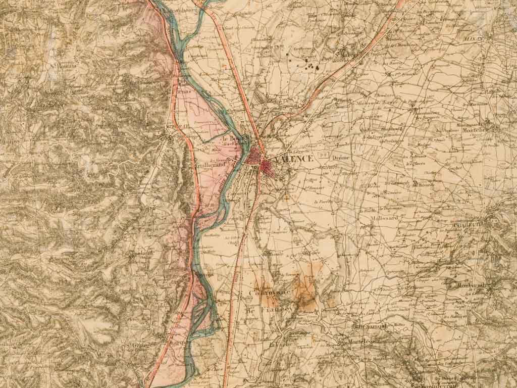 Detailed Drôme region map