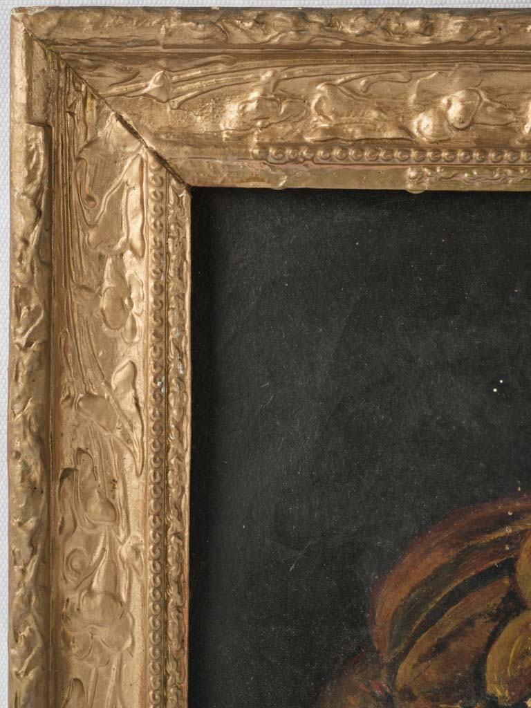 Ornate gold-framed still life artwork