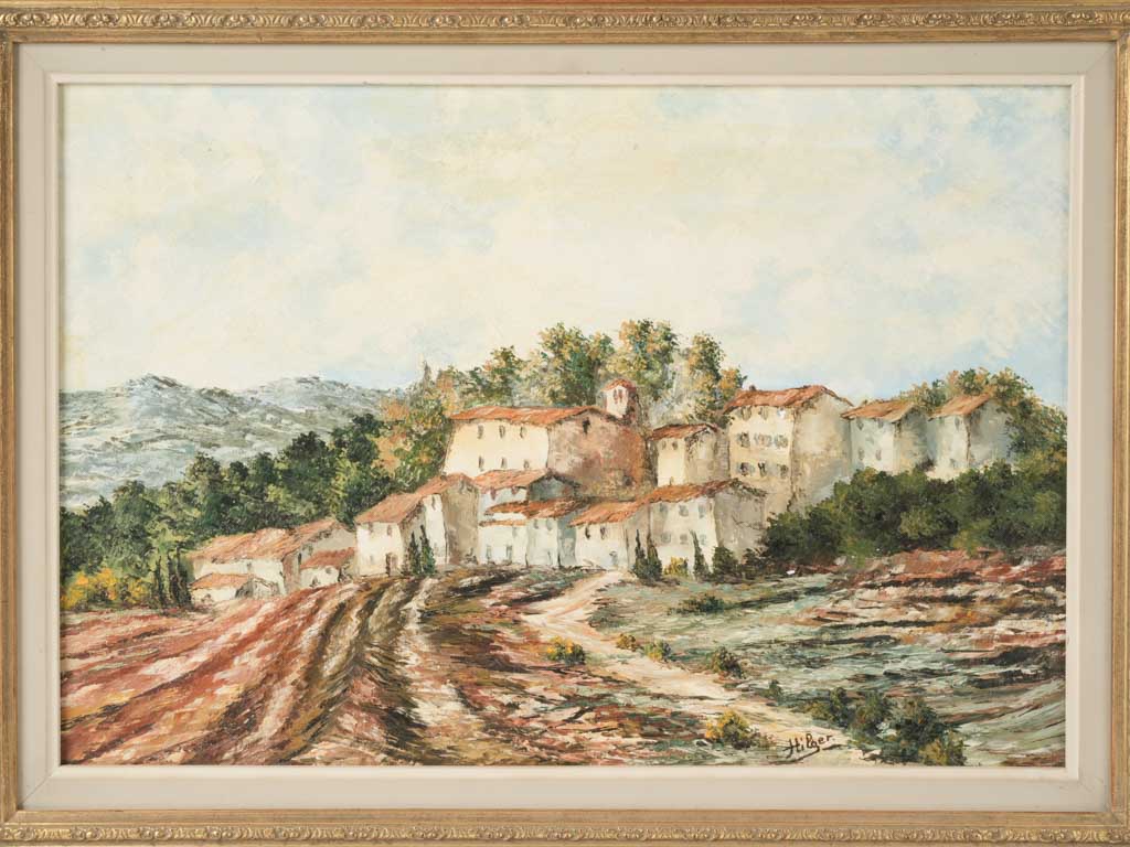 Traditional French pastoral oil canvas