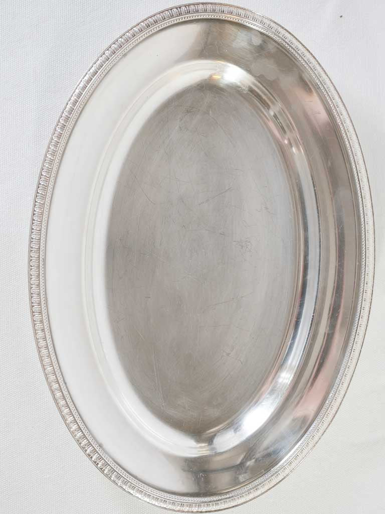 Historical Christofle silver salad platter