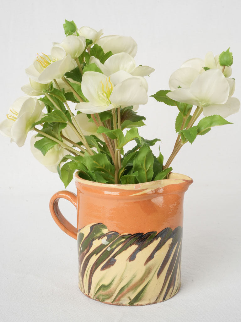 Vintage elegant ceramic decorative pitcher  