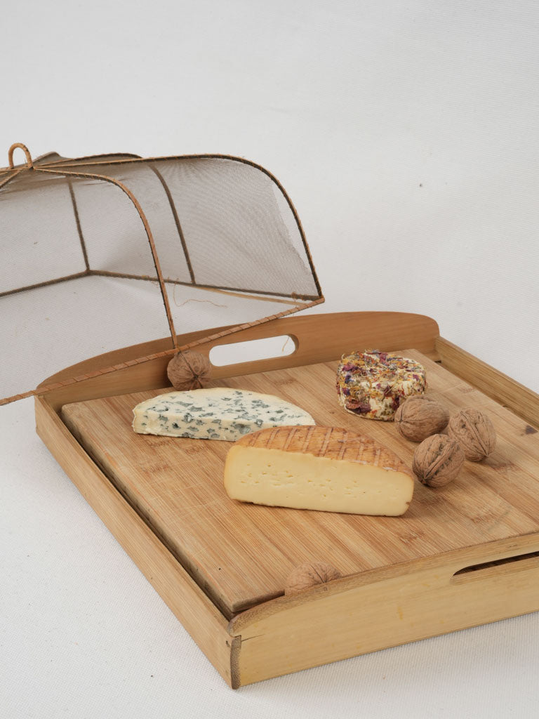 Vintage Provence cheese board with lid