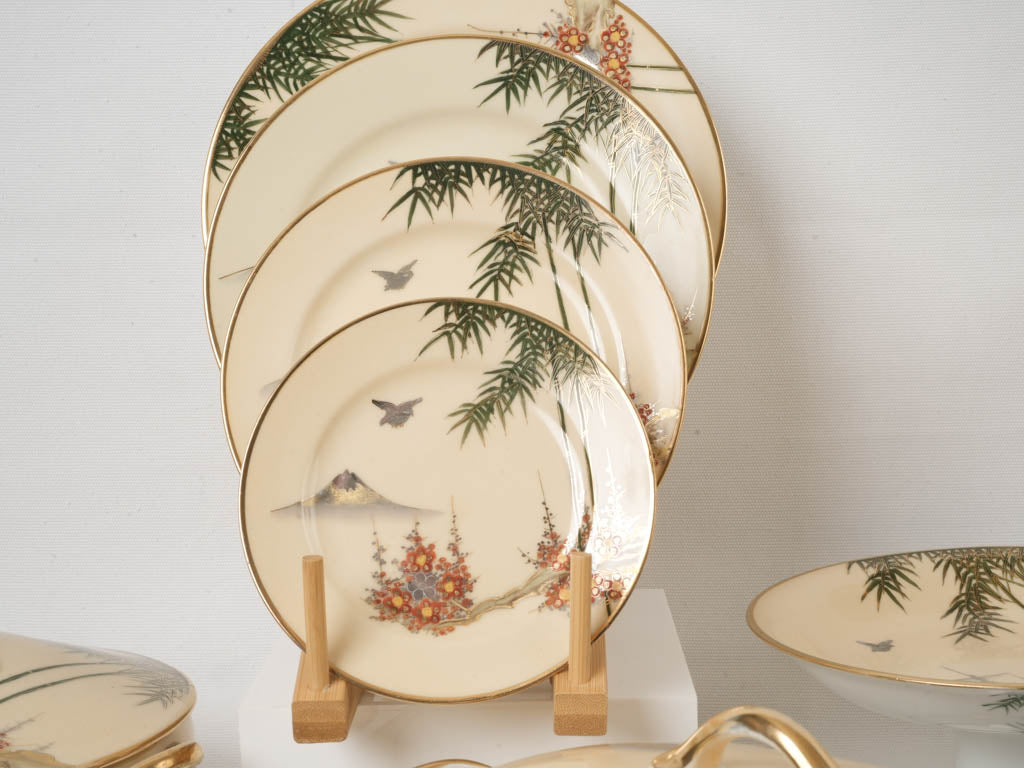 Unique nature motif Japanese set  