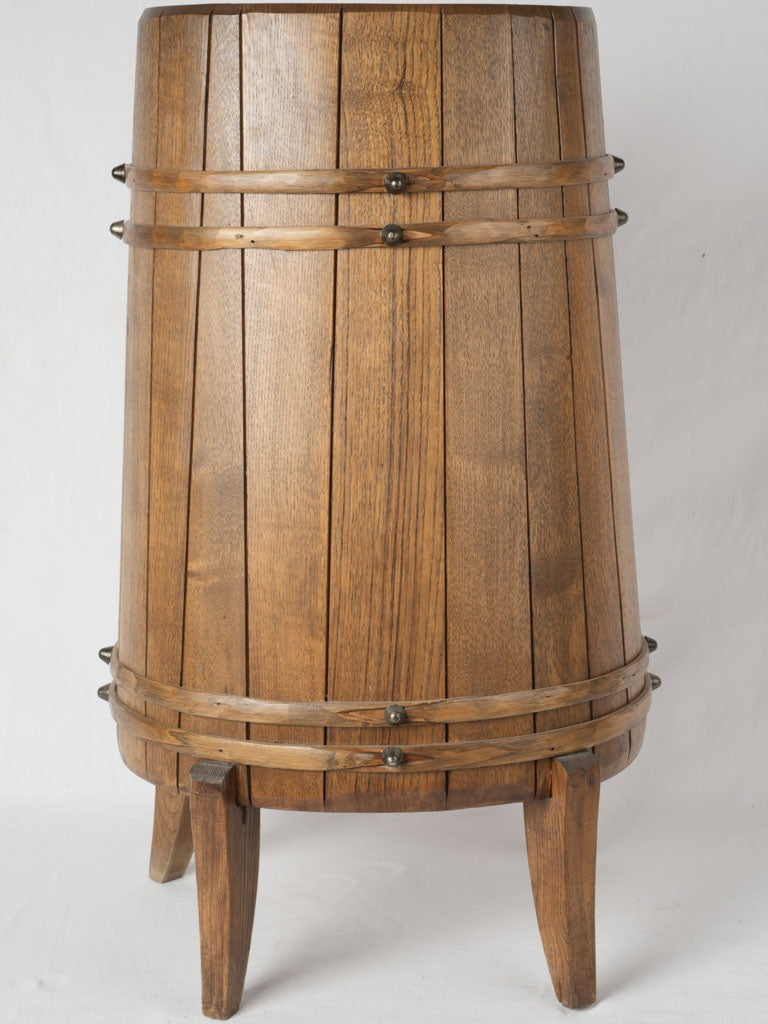 Traditional oak barrel wine bar