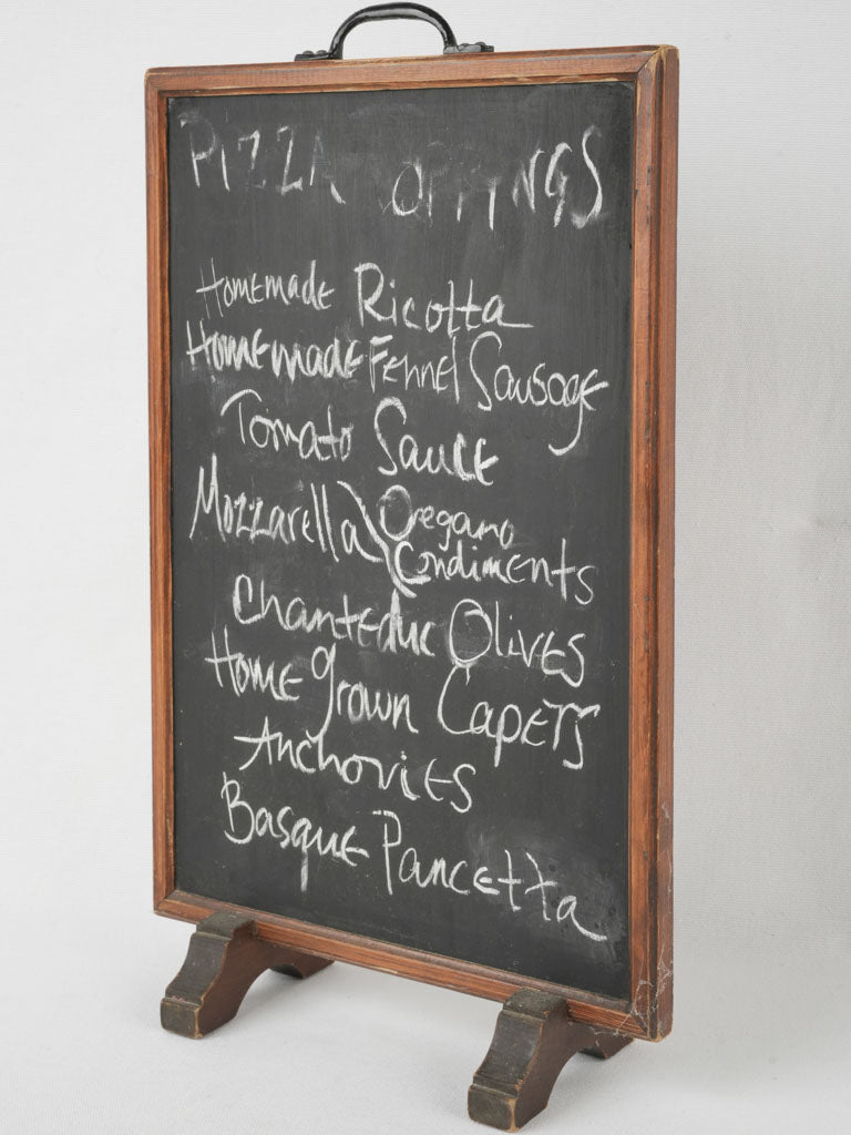 Vintage French double-sided menu chalkboard