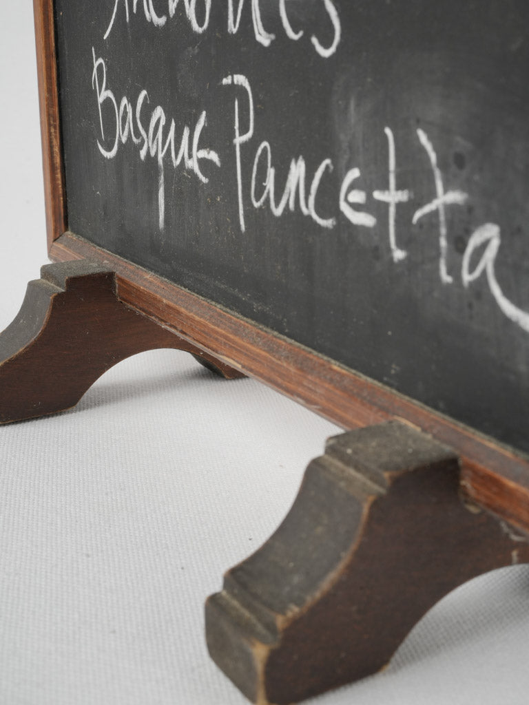 Handmade aged double-sided kitchen chalkboard