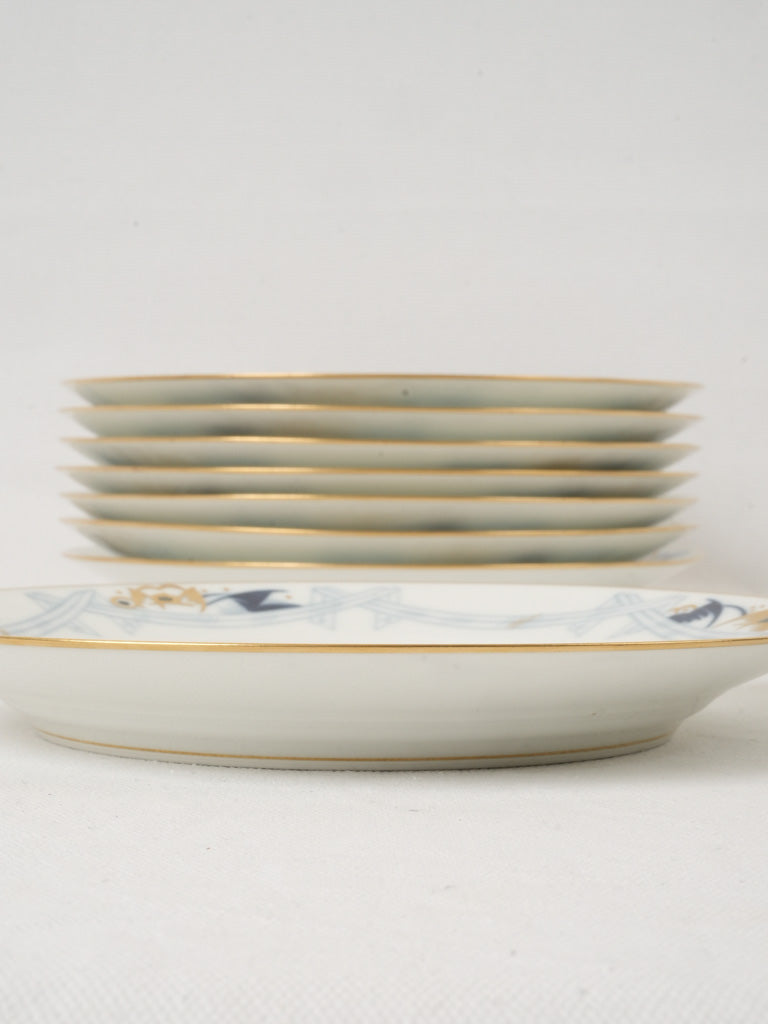 Classic French luxury porcelain plates