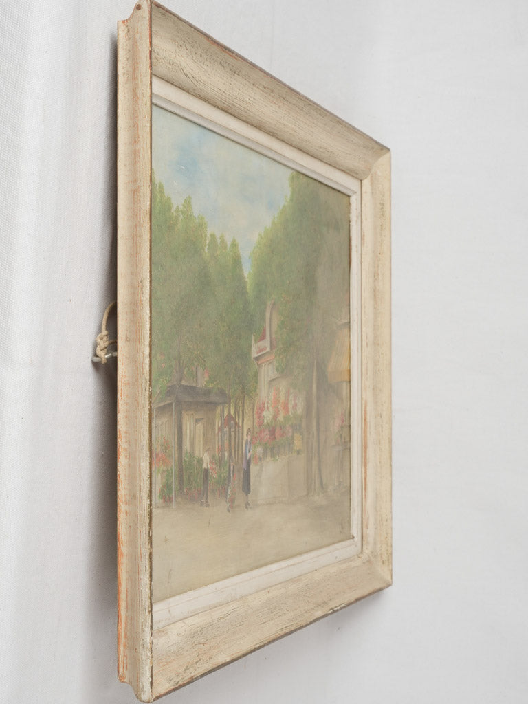 Original framed Provençal market art