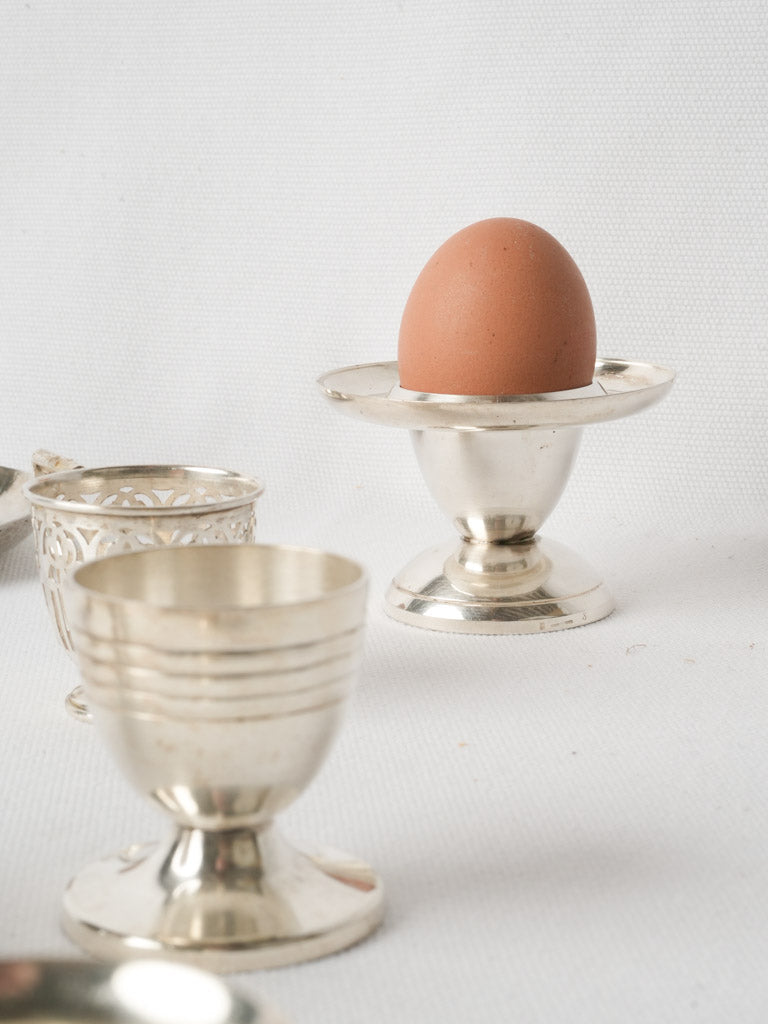 Detailed vintage Provencal egg cups