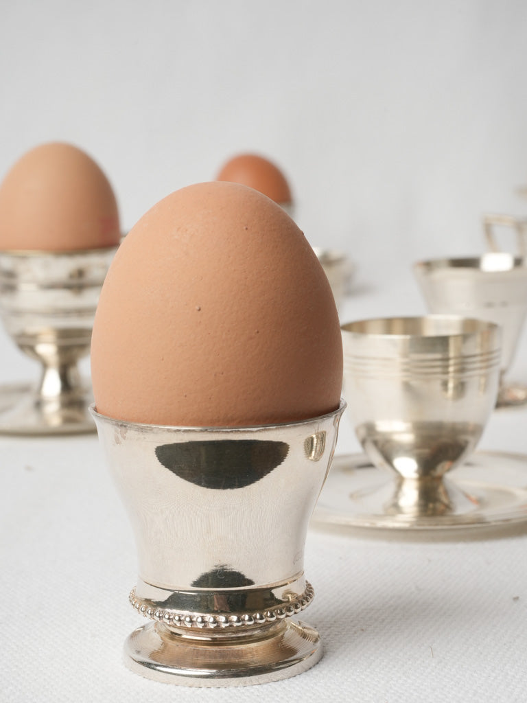 Stylish vintage Provencal egg cups