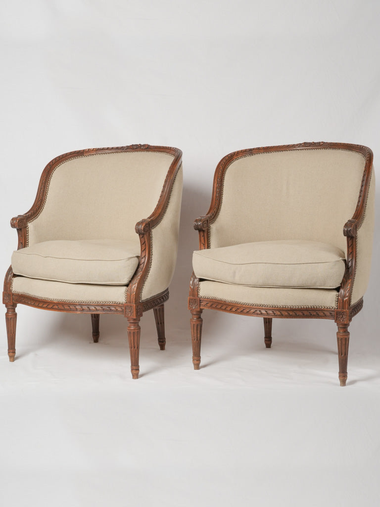 Elegant Louis XVI style armchairs