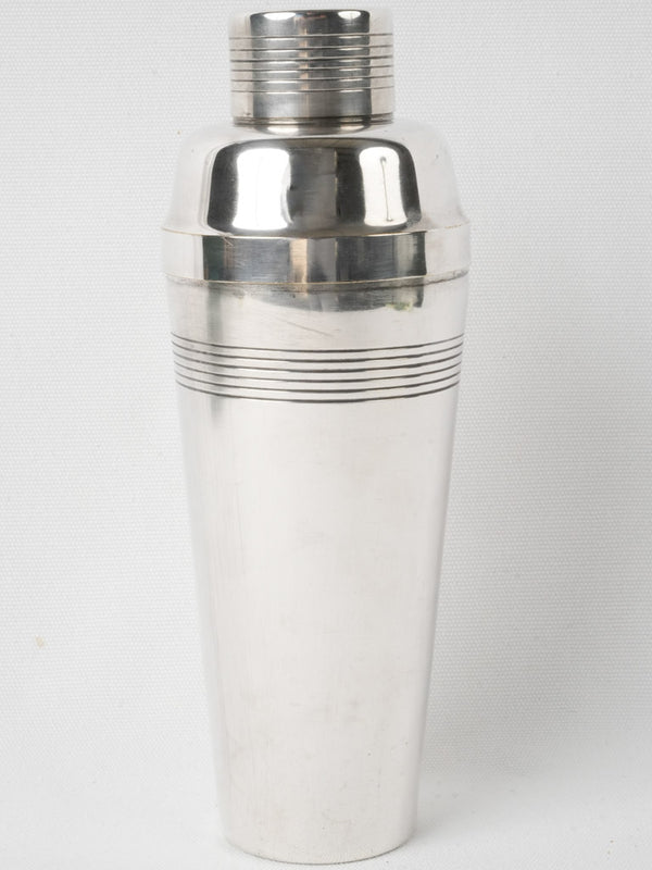 Vintage Silver-Plated Art Deco Cocktail Shaker