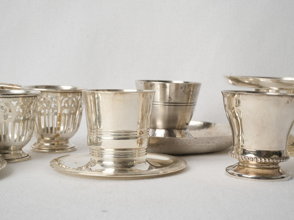 Refined antique French egg cups