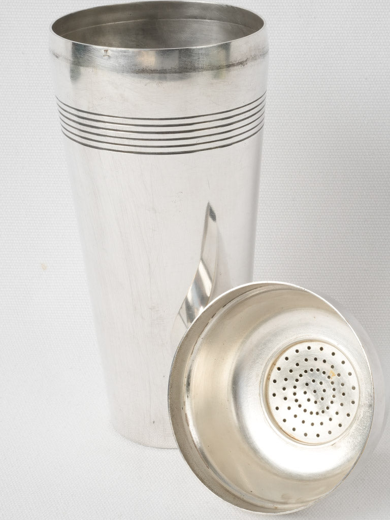 Geometric design vintage cocktail shaker