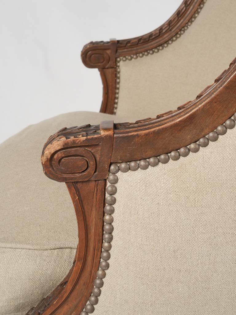 Vintage Louis XVI flair armchairs