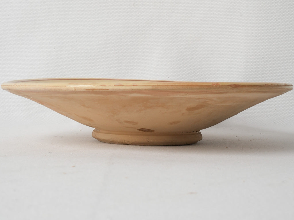 Timeless French terracotta glazed bowl