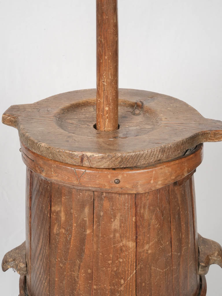 Timeworn Provence butter churn