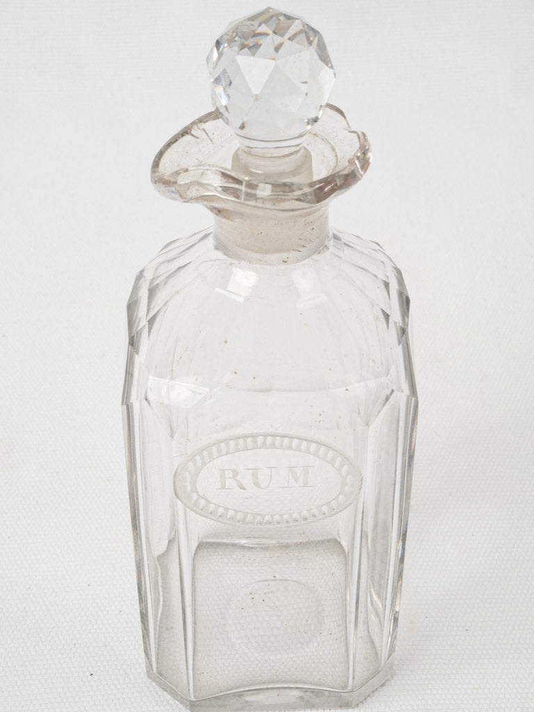 Classic 18th-century rum carafe