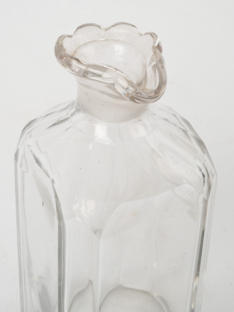 Graceful Georgian glass rum decanter