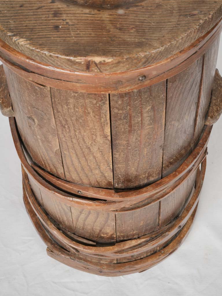 Durable chestnut wood churn