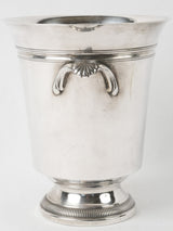 Stylish silver-plated wine cooler