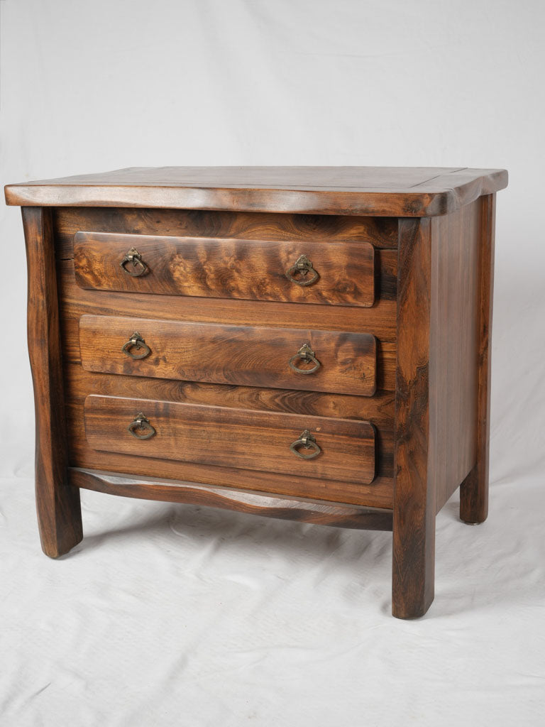 Unique 1960s Three-Drawer Wooden Dresser