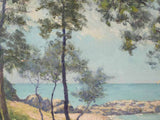 Captivating coastal landscape oil painting