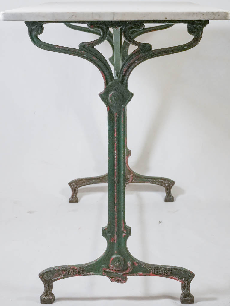 Rectangular bistro table - Art Nouveau 39½" x 19¾"