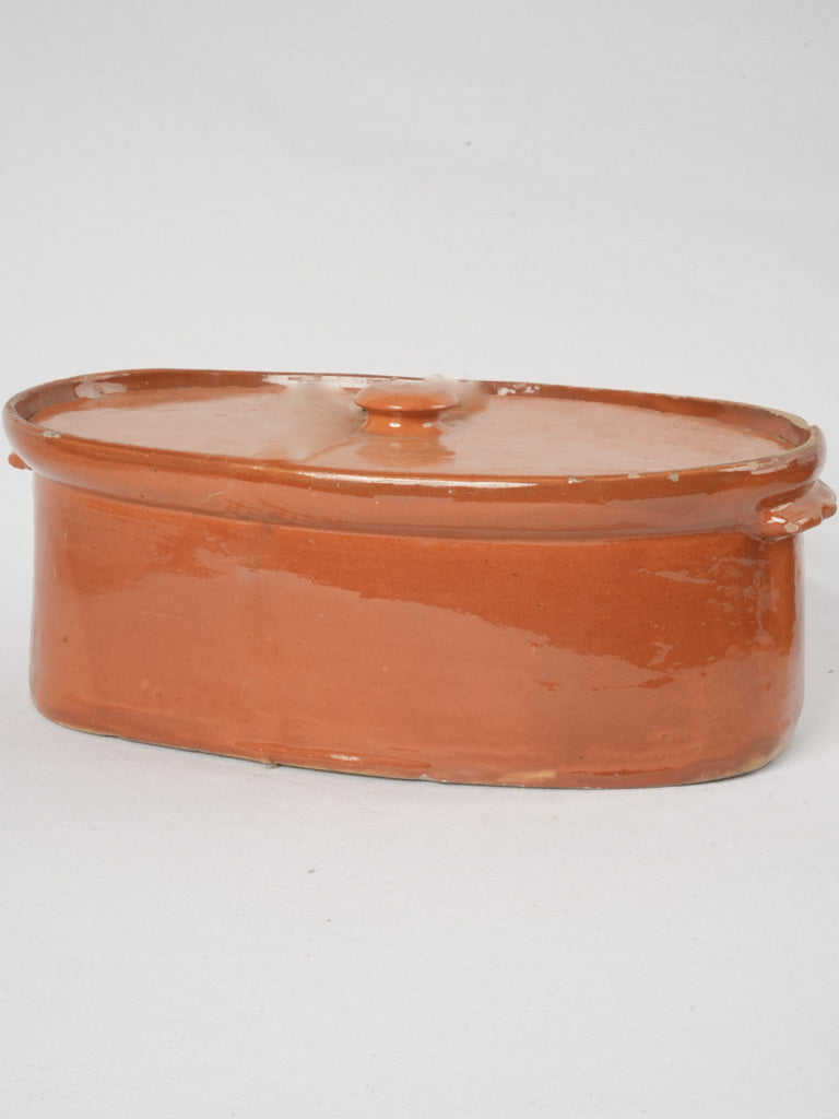 Antique Haute Savoie terracotta tureen