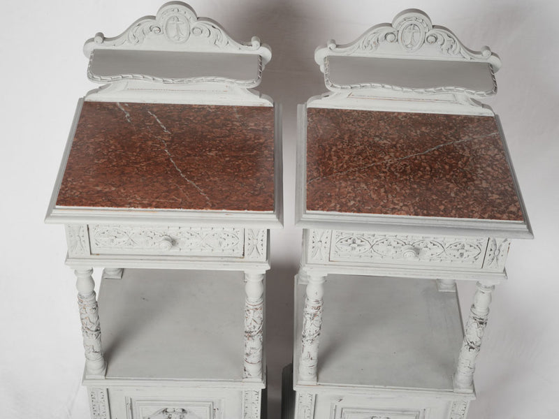 Brittany Walnut French Nightstands