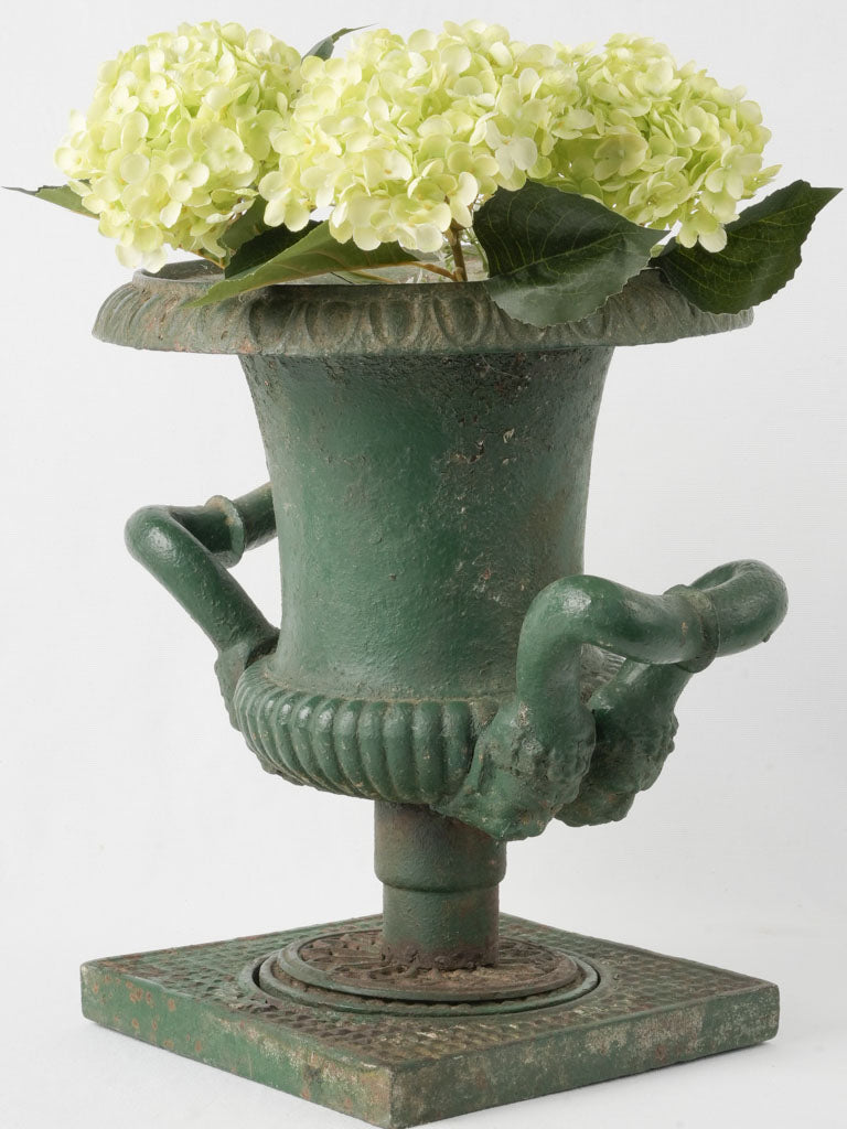 Classic, vintage Medici iron urn