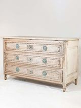 Antique oak-finished Louis XVI commode