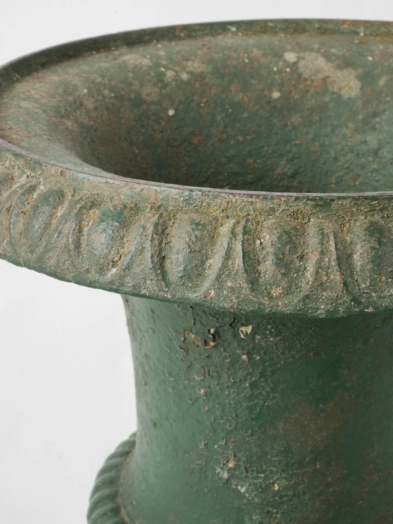 Charming, ancient cast iron vase