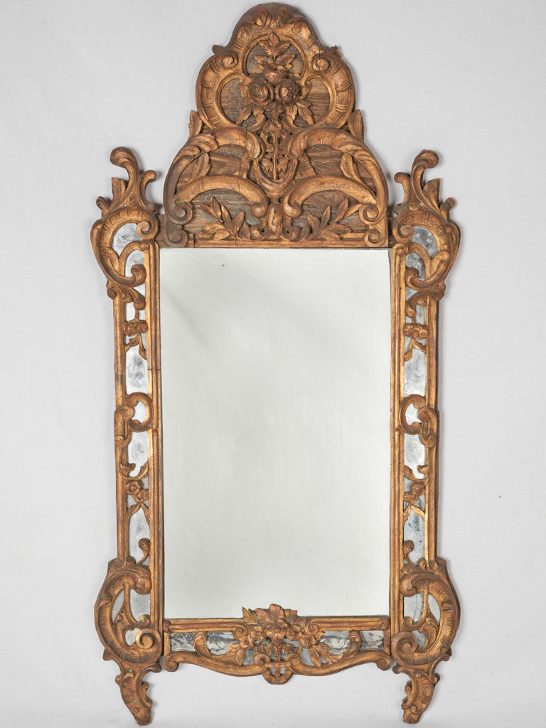 Ornate antique French Louis XV mirror