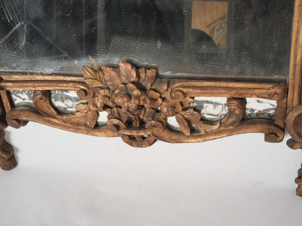 Exquisite carved Louis XV wall mirror