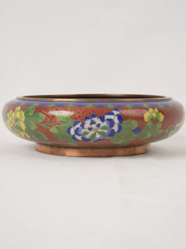 Elegant historical cloisonné tableware