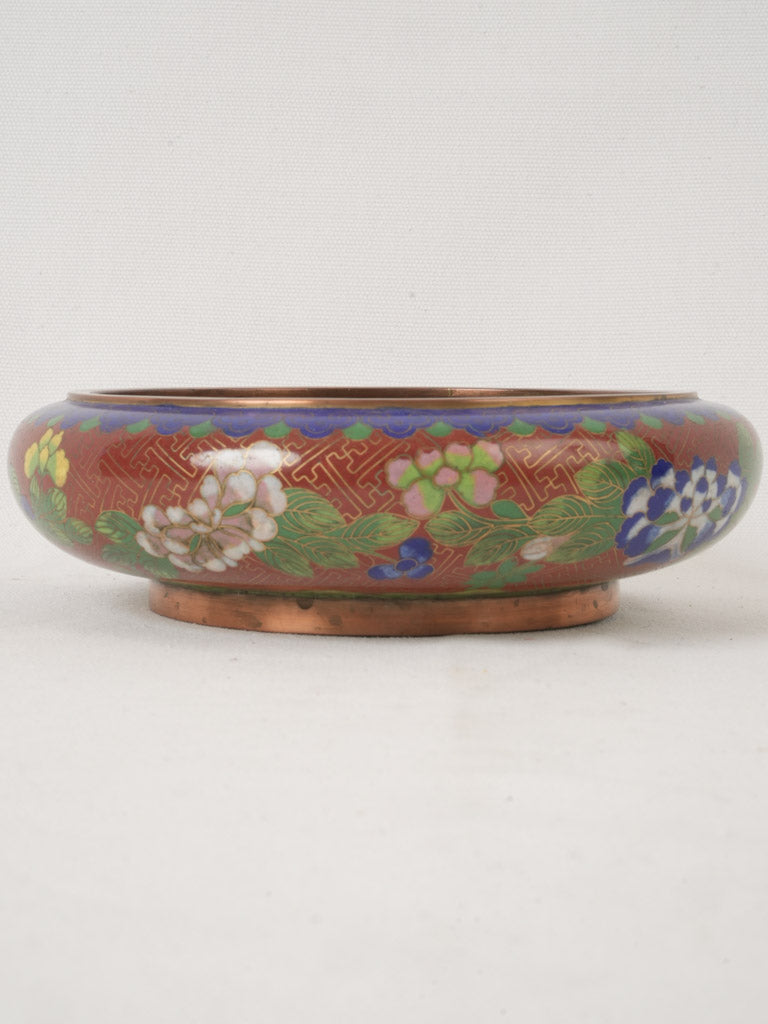 Richly colored Qing era cloisonné