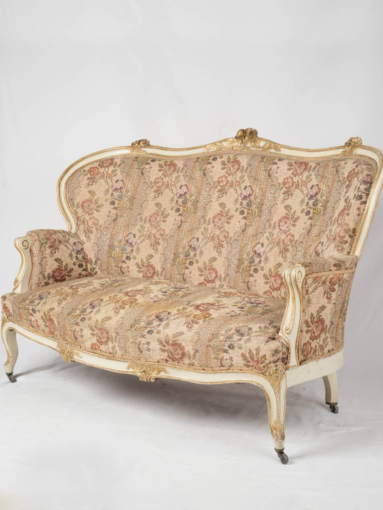 Elegant Louis XV lacquered sofa