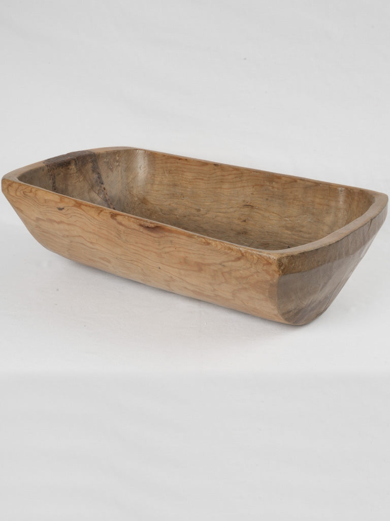 Antique French pine dough bowl