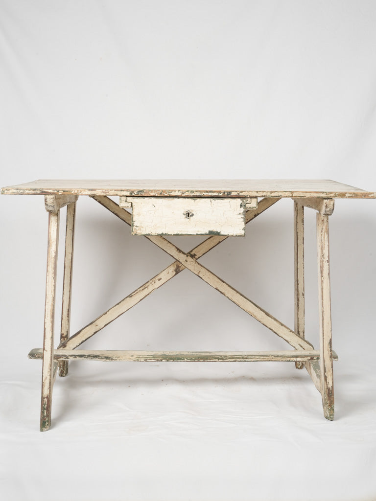 Aged French Country Side Table