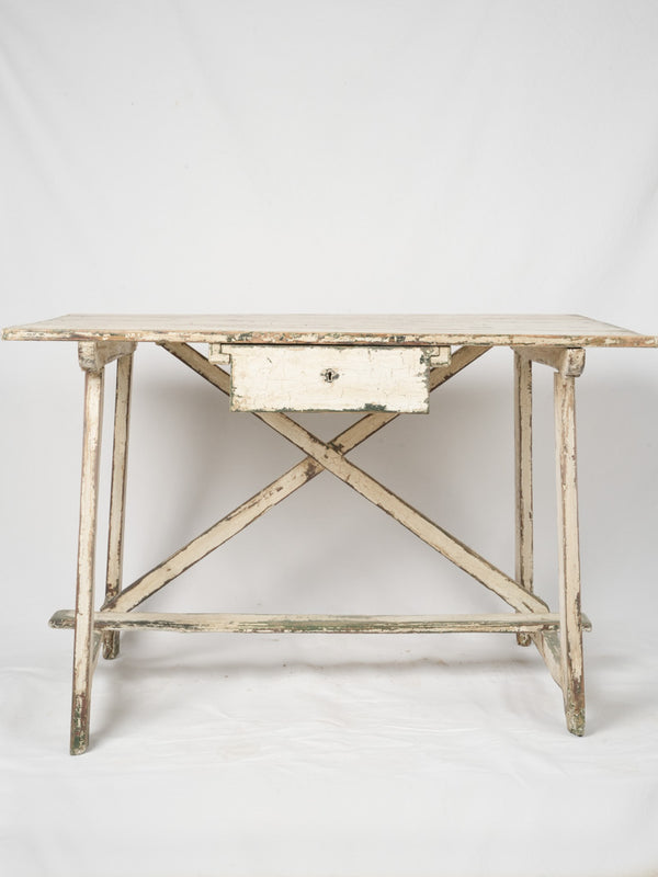 Aged French Country Side Table