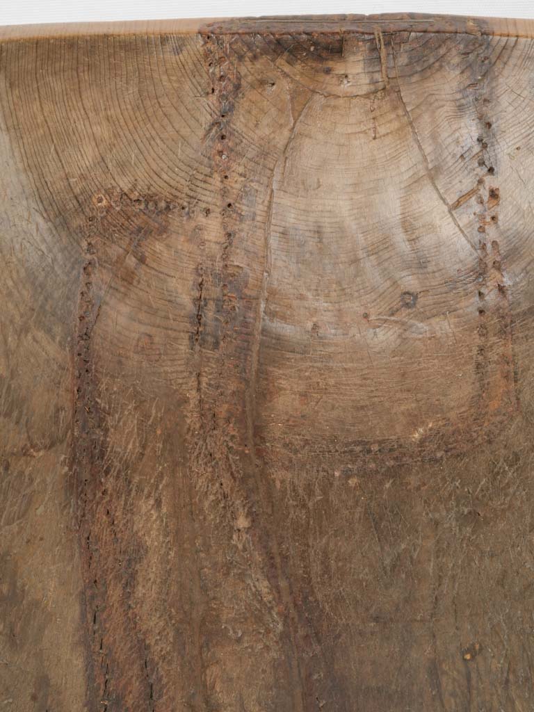 Time-worn elegant centerpiece dough bowl