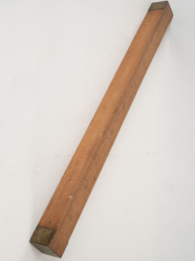 Antique oak tailor's measuring stick