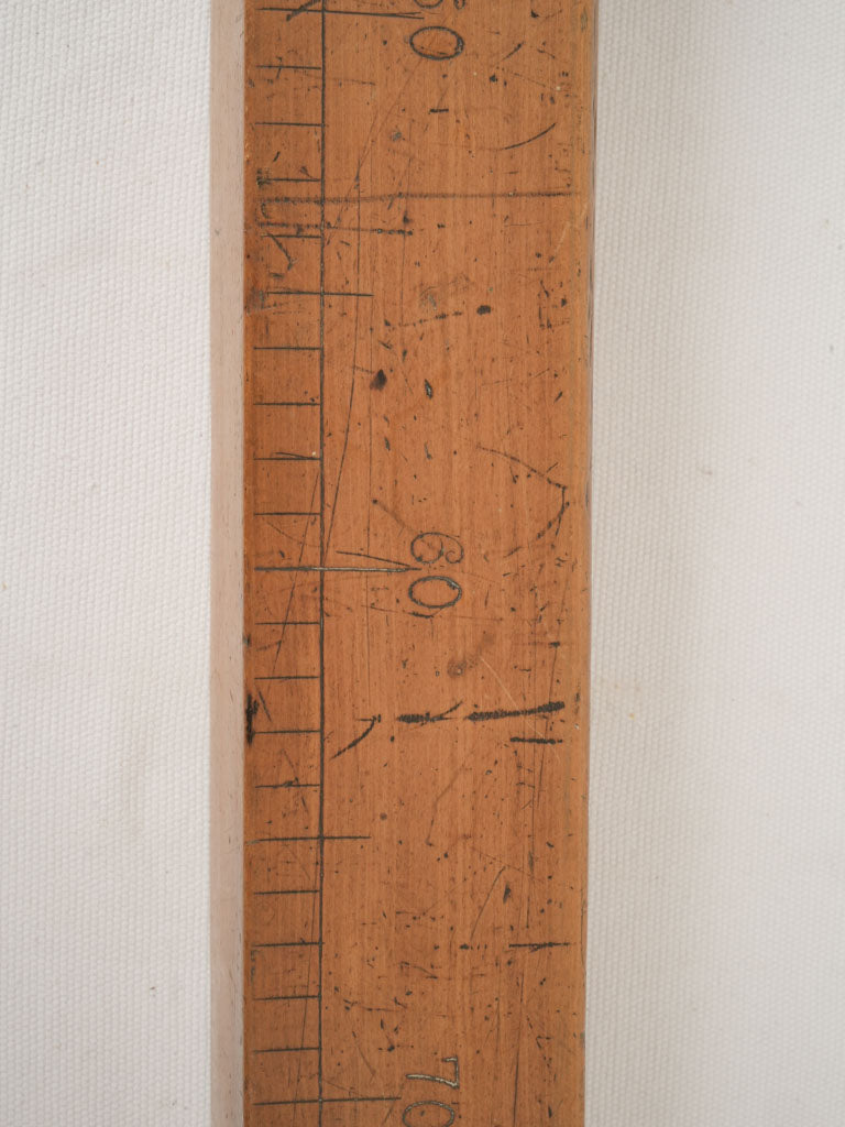 Timeless oak garment measuring stick