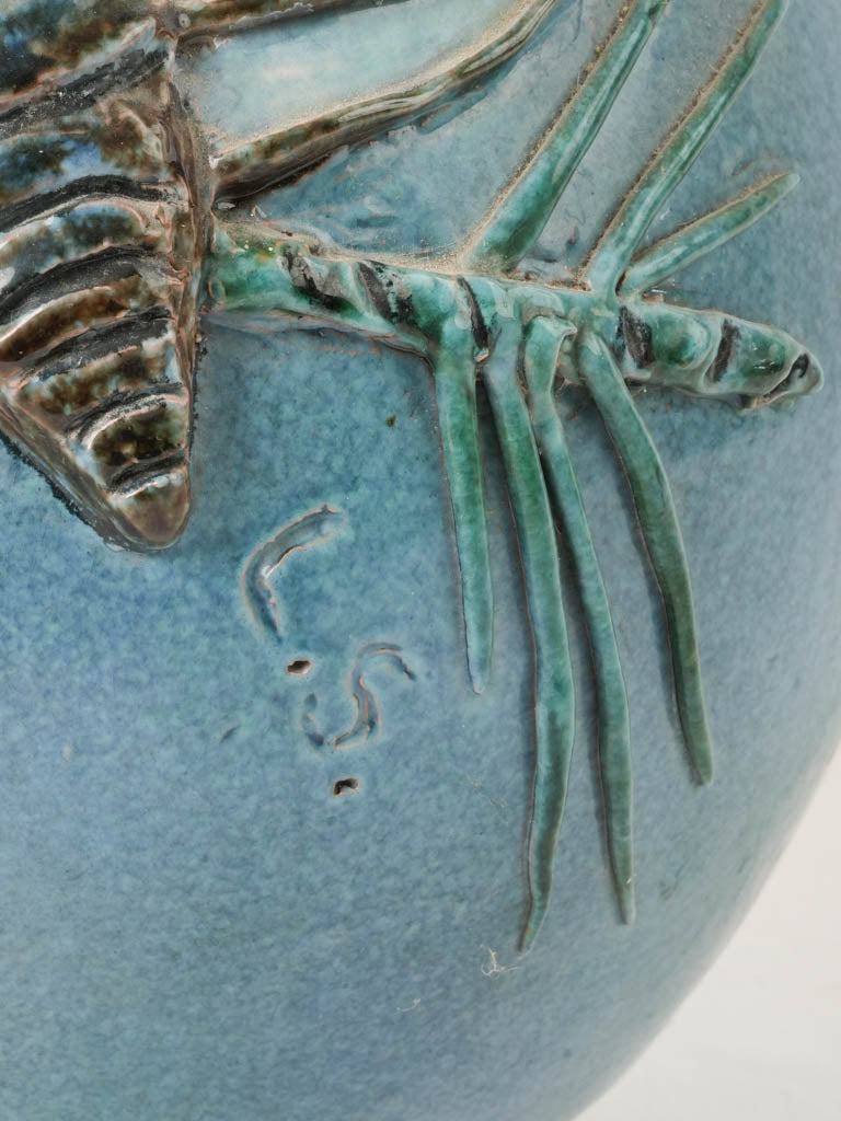 Textured cicada ceramic vase  