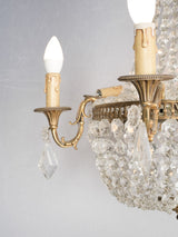 Vintage French glass bead chandelier