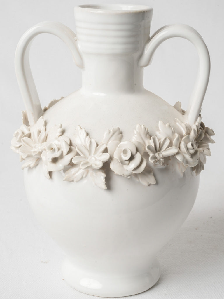 White ceramic art piece  